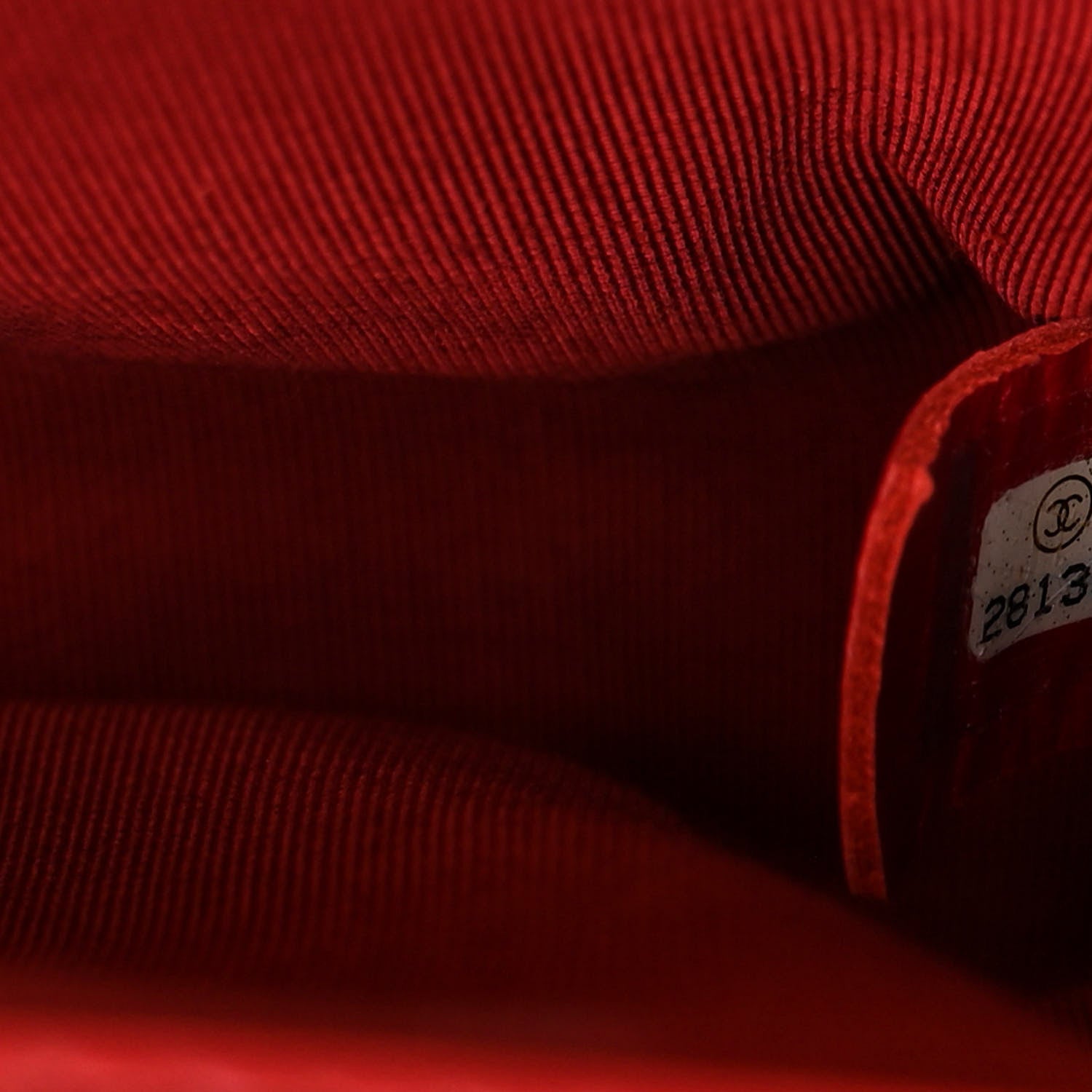 Chanel Calfskin Quilted Medium Triple Flap Red 9 of 17