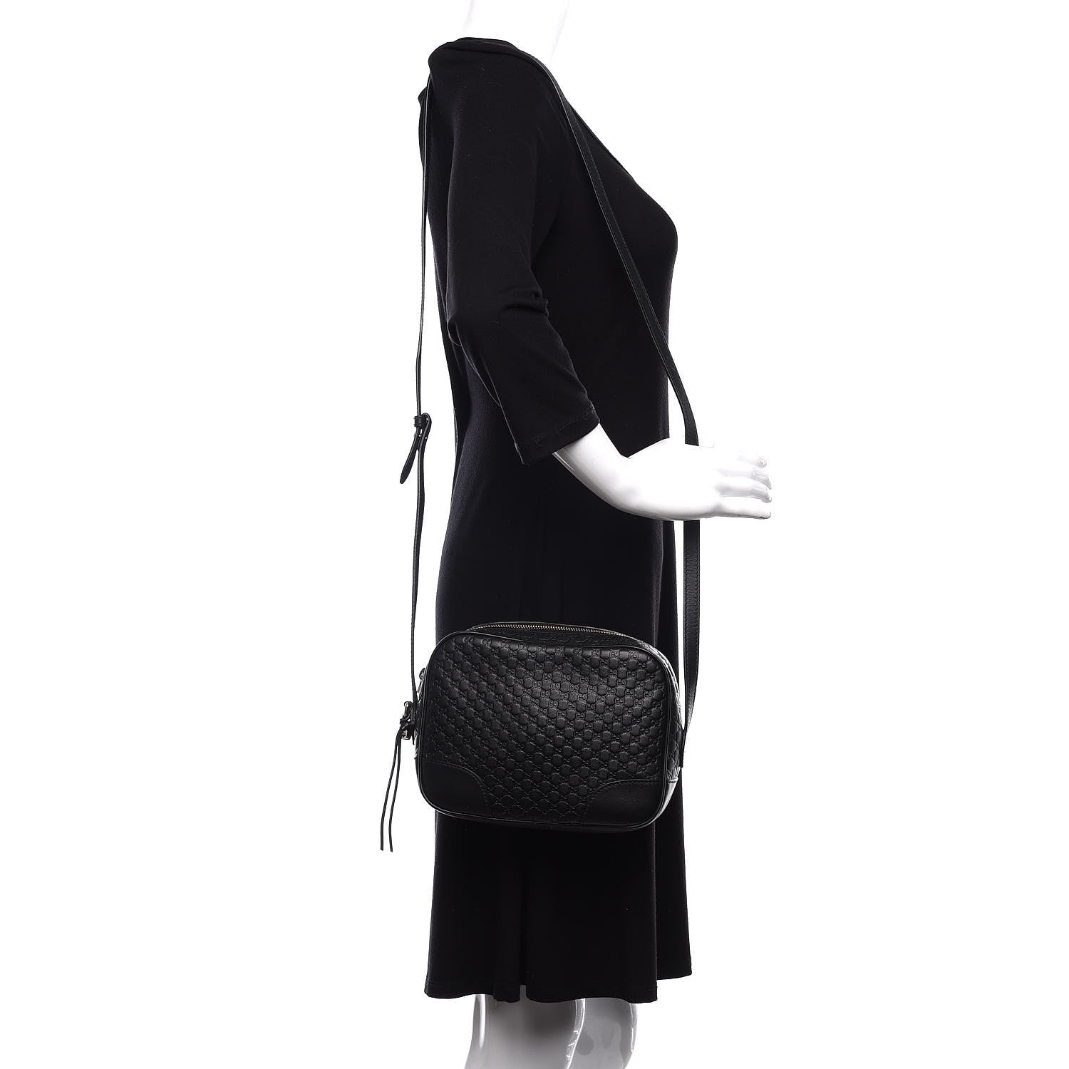 Gucci Microguccissima Mini Bree Messenger Bag Black 2 of 10