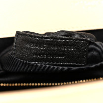 Saint Laurent Grain De Poudre Matelasse Chevron Large Monogram Satchel Nude Powder 7 of 10