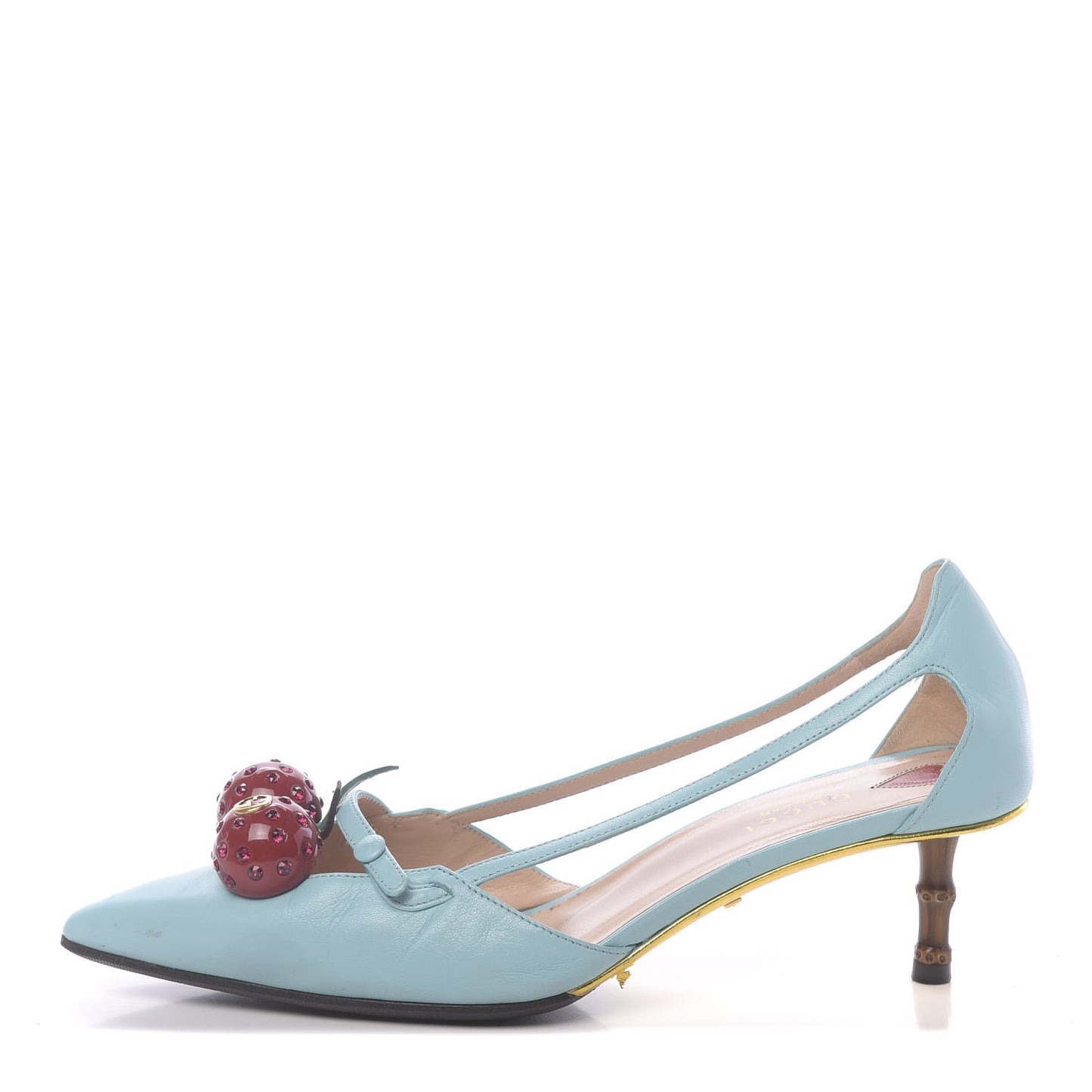 Malaga Kid Unia Cherry Pumps 38.5 New Acquamarine Emerald Cocoa