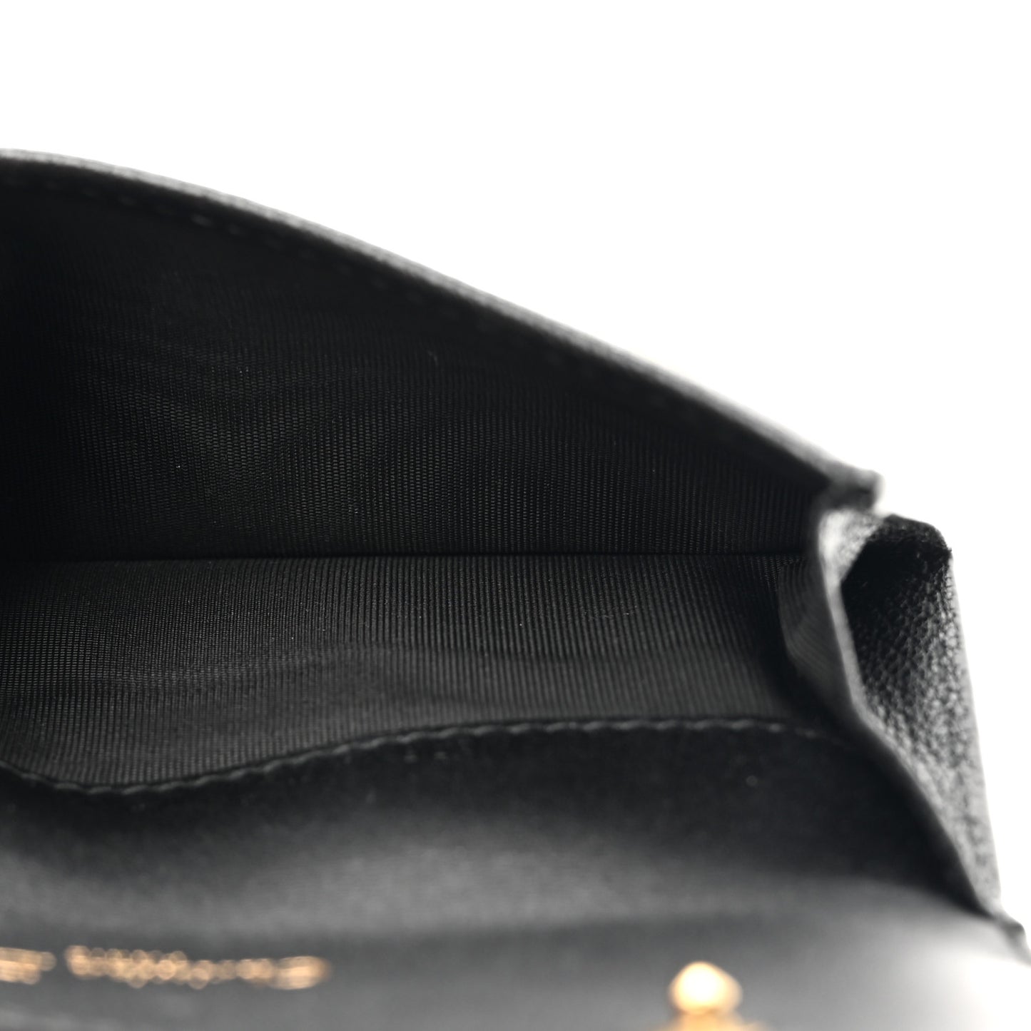 Goatskin Saddle Card Holder Black