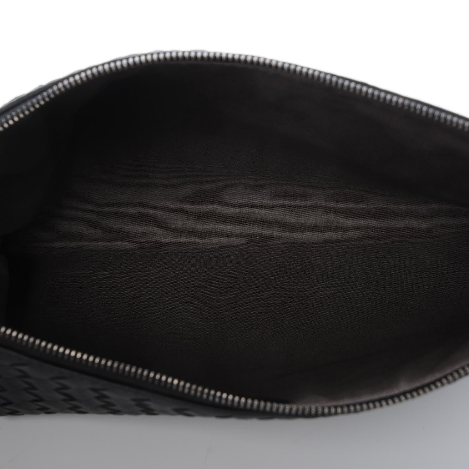Bottega Veneta Nappa Intrecciato Large Flat Zip Biletto Pouch Nero Black 5 of 7