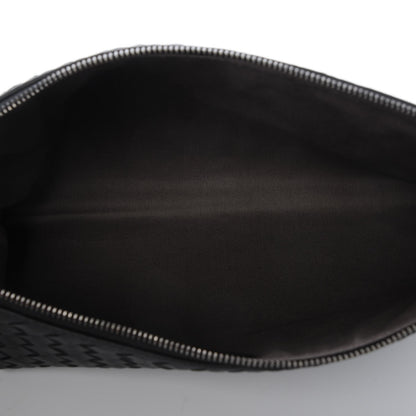 Bottega Veneta Nappa Intrecciato Large Flat Zip Biletto Pouch Nero Black 5 of 7