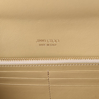 Jimmy Choo Patent Suede Milla Wallet on Chain Nude 5 of 6