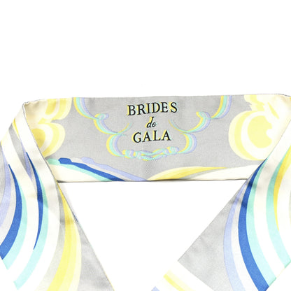Hermes Silk Brides De Gala Shadow Twilly Gris Jaune Soufre 2 of 4