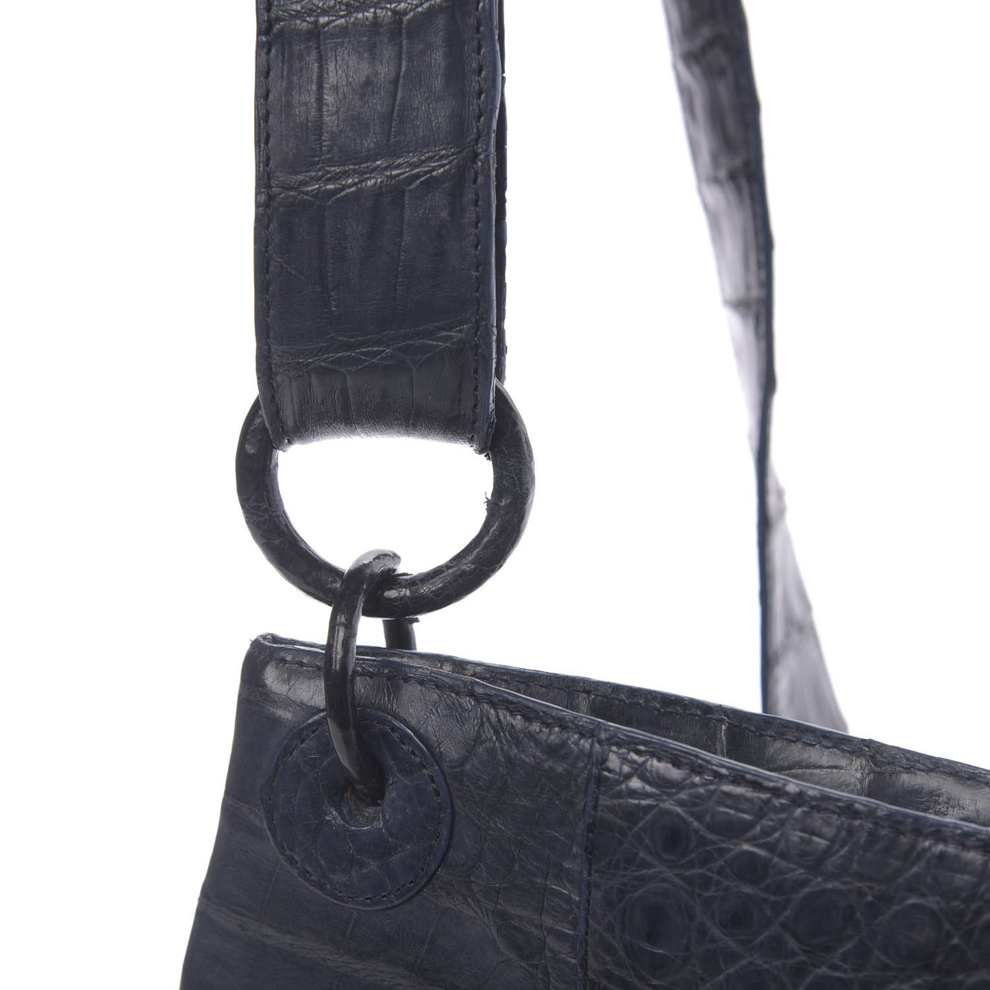 Crocodile Crossbody Bag Dark Blue