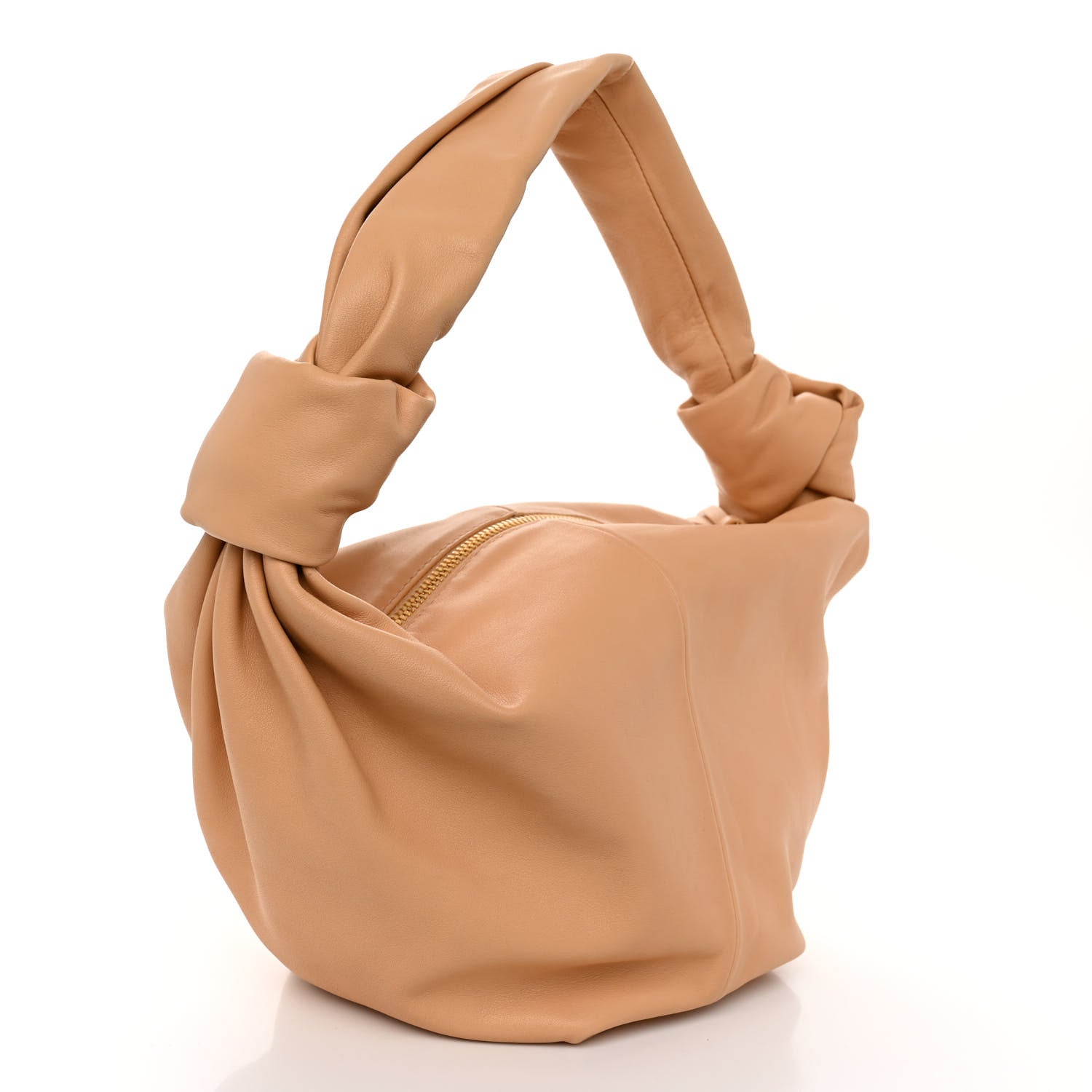 Bottega Veneta Calfskin Mini Double Knot Bag Almond 3 of 10