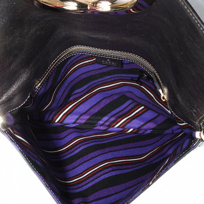 Gucci Guccissima Britt Tassel Shoulder Bag Gunmetal 5 of 7