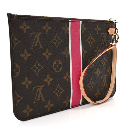 Louis Vuitton Monogram My LV Heritage Neverfull MM GM Pochette Fuchsia White 3 of 9