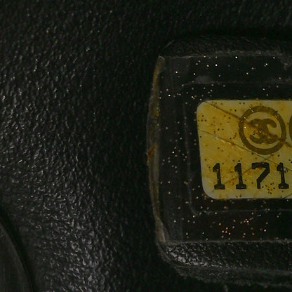 Chanel Coated Canvas Quilted Large Paris Biarritz Tote Black 7 of 16