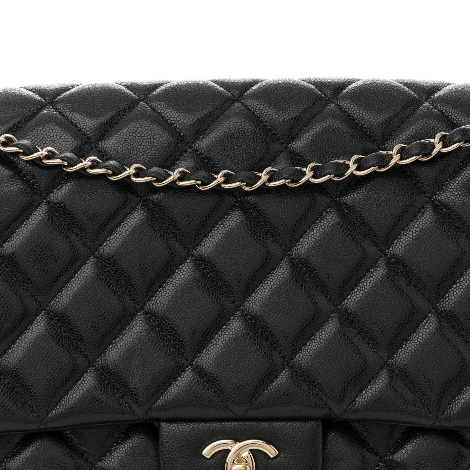 Chanel Caviar Quilted XXL Travel Flap Bag Black 8 of 11