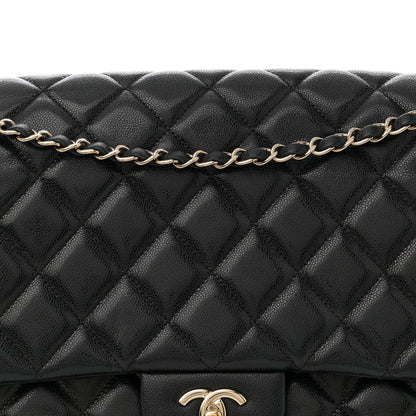 Chanel Caviar Quilted XXL Travel Flap Bag Black 8 of 11