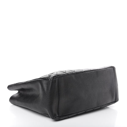 Chanel Caviar Quilted Grand Shopping Tote GST Black 3 of 9