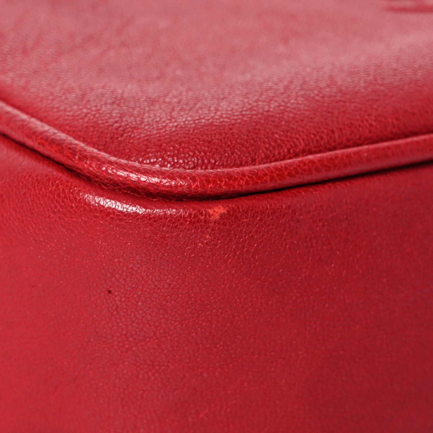 Saint Laurent Lambskin Monogram Lou Belt Bag Red 12 of 13