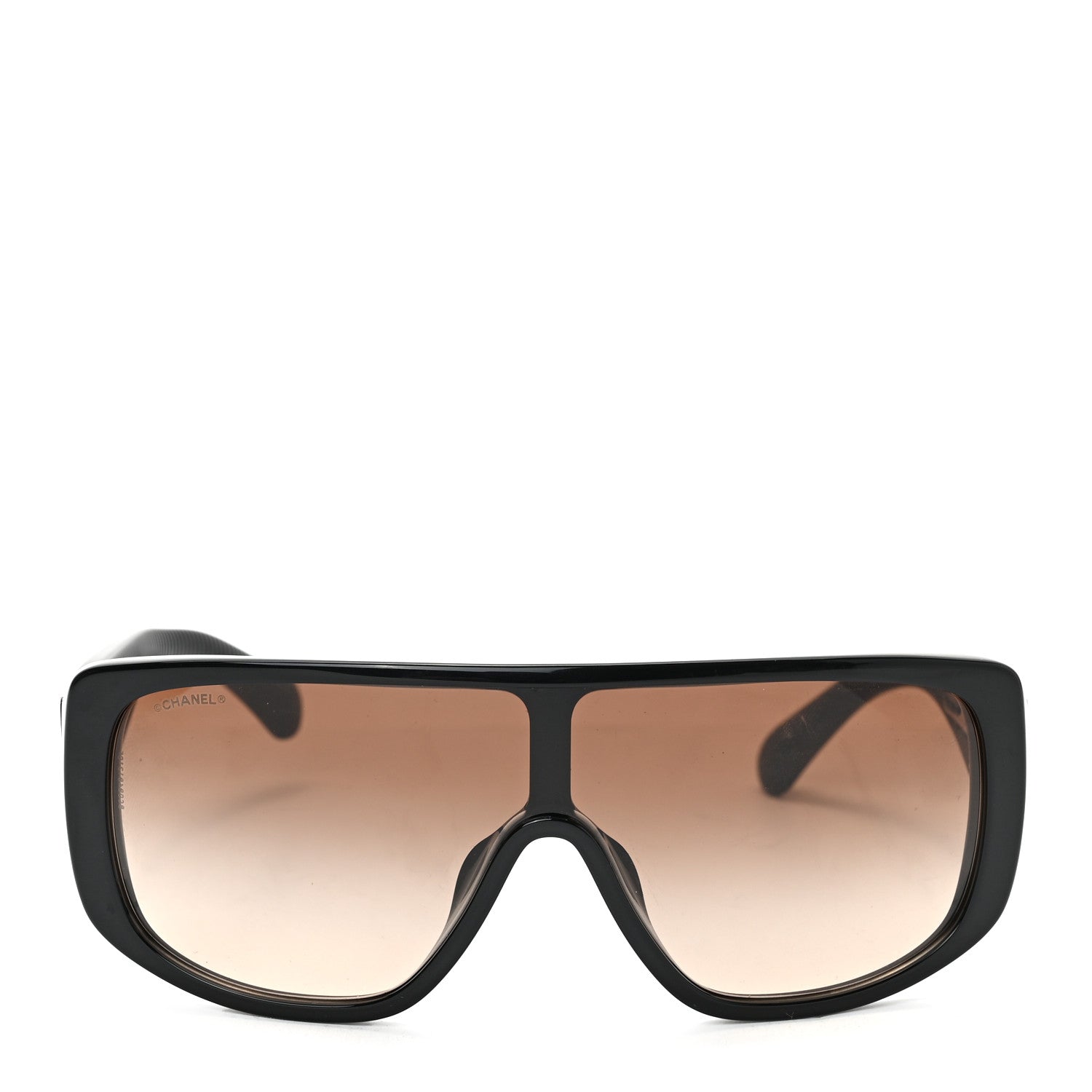 Chanel Acetate Shield Sunglasses 5495A Black 2 of 6