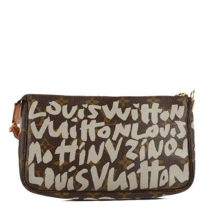 Louis Vuitton Monogram Graffiti Pochette Accessories Silver 1 of 7