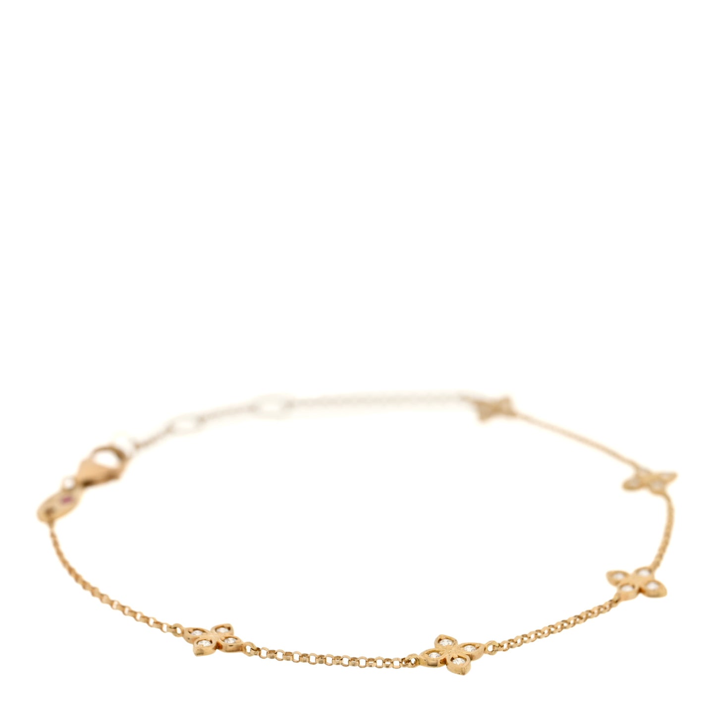 18K Yellow Gold Diamond Verona Love by the Inch Station Bracelet