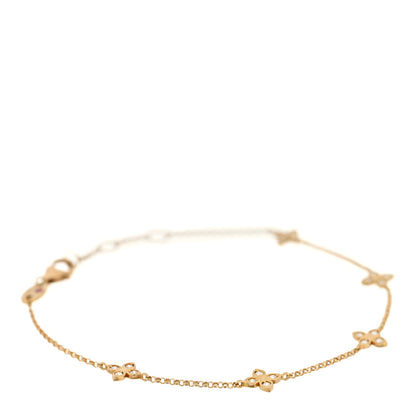 Roberto Coin 18K Yellow Gold Diamond Verona Love by the Inch Station Bracelet 1 of 3