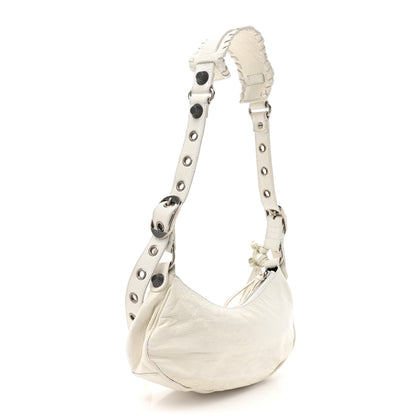 Balenciaga Agneau Arena Le Cagole Shoulder Bag XS Optic White 3 of 18