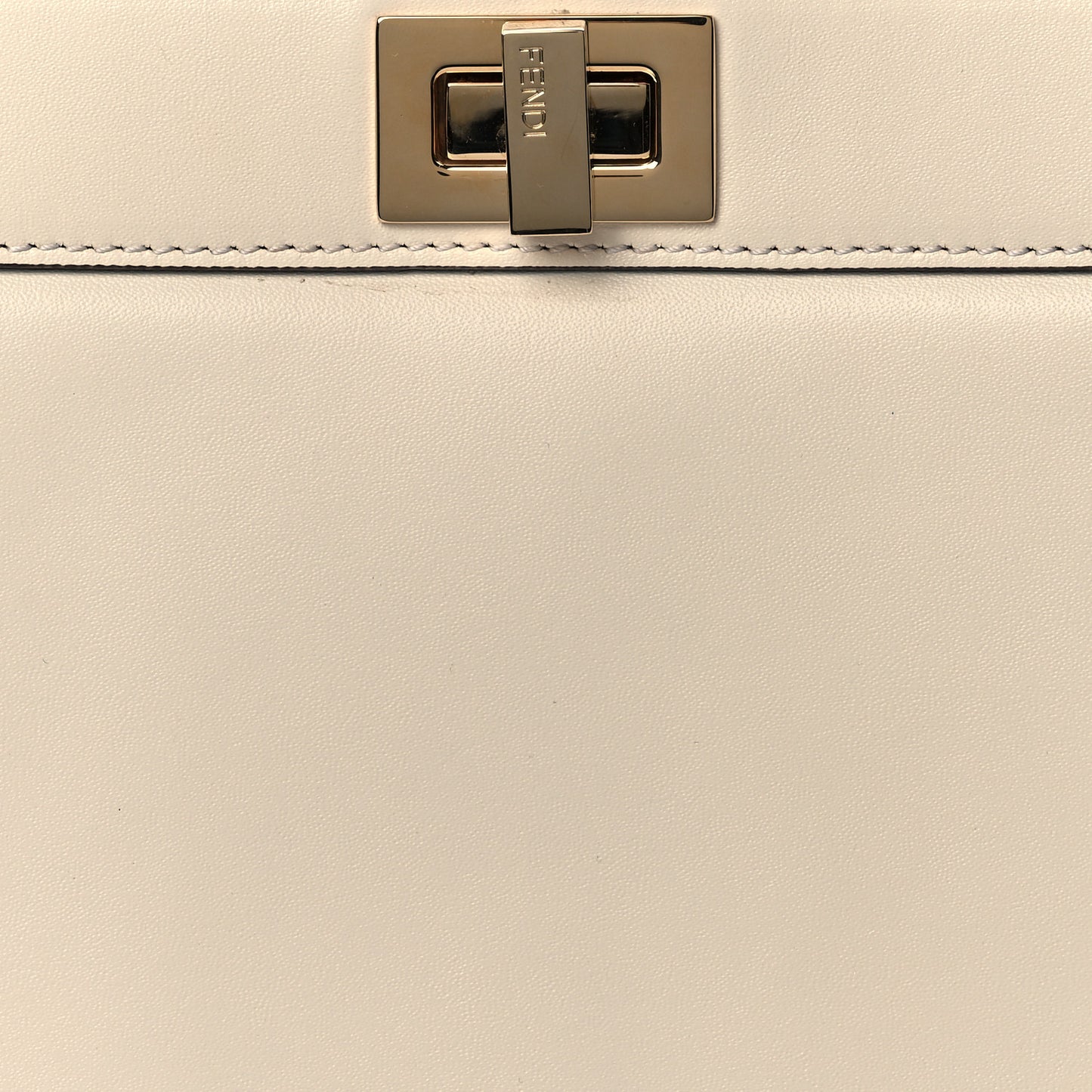 Vitello King Luxor Shiny Nappa Medium Peekaboo I SEE U East West Satchel White Light Rose