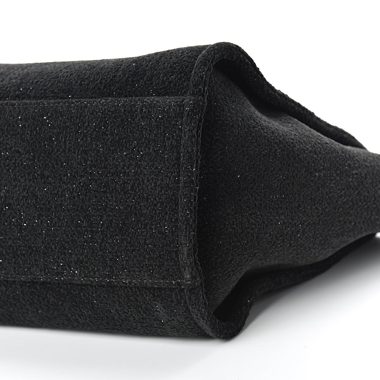 Lurex Boucle Medium Deauville Tote Black