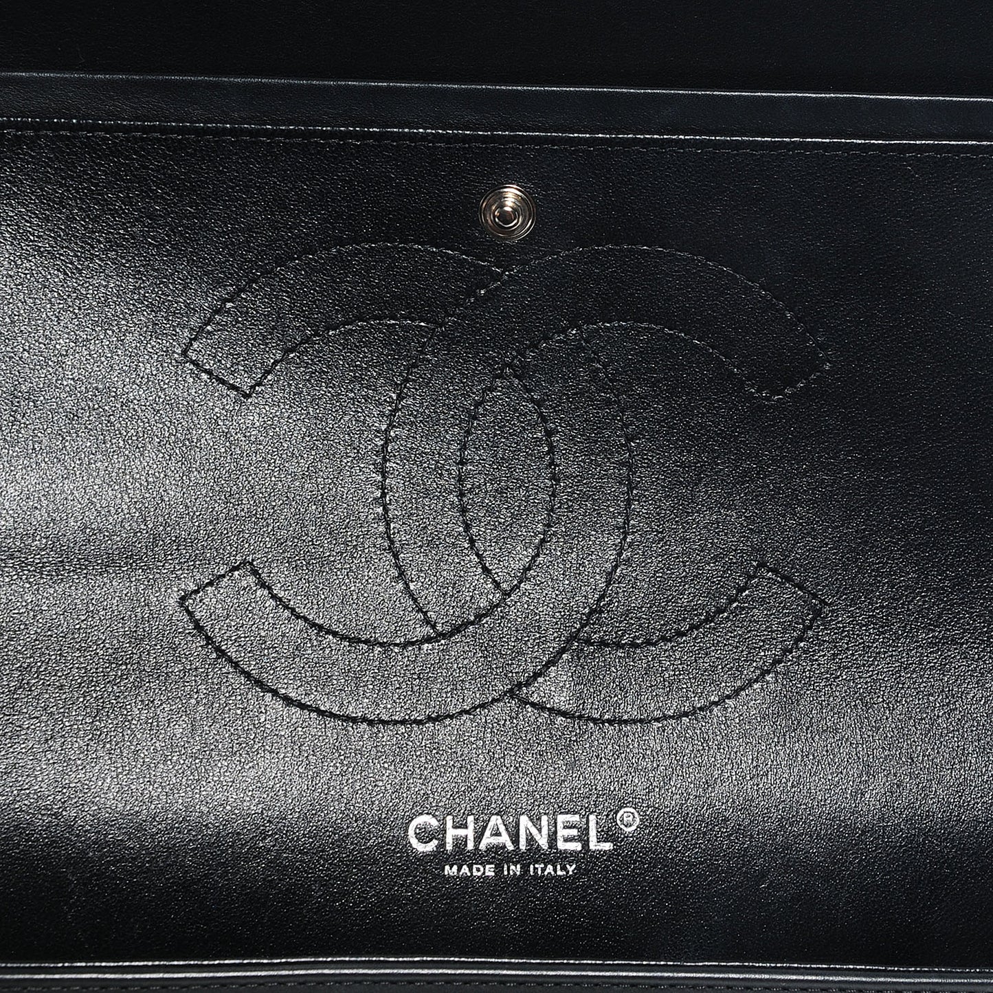 Patent Jumbo Double Flap Black