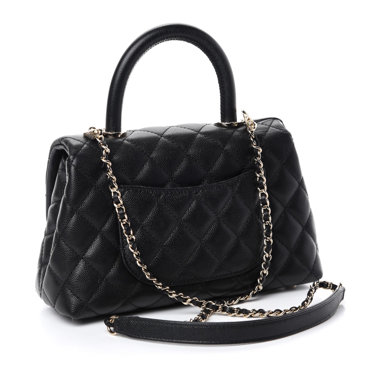 Chanel Caviar Quilted Mini Coco Handle Flap Black 3 of 10
