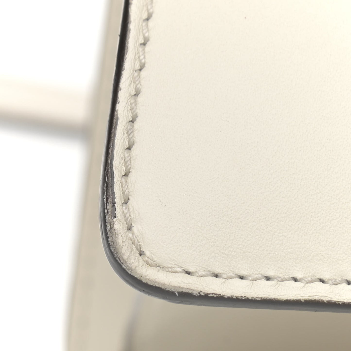 Calfskin Web Medium Sylvie Top Handle Bag White