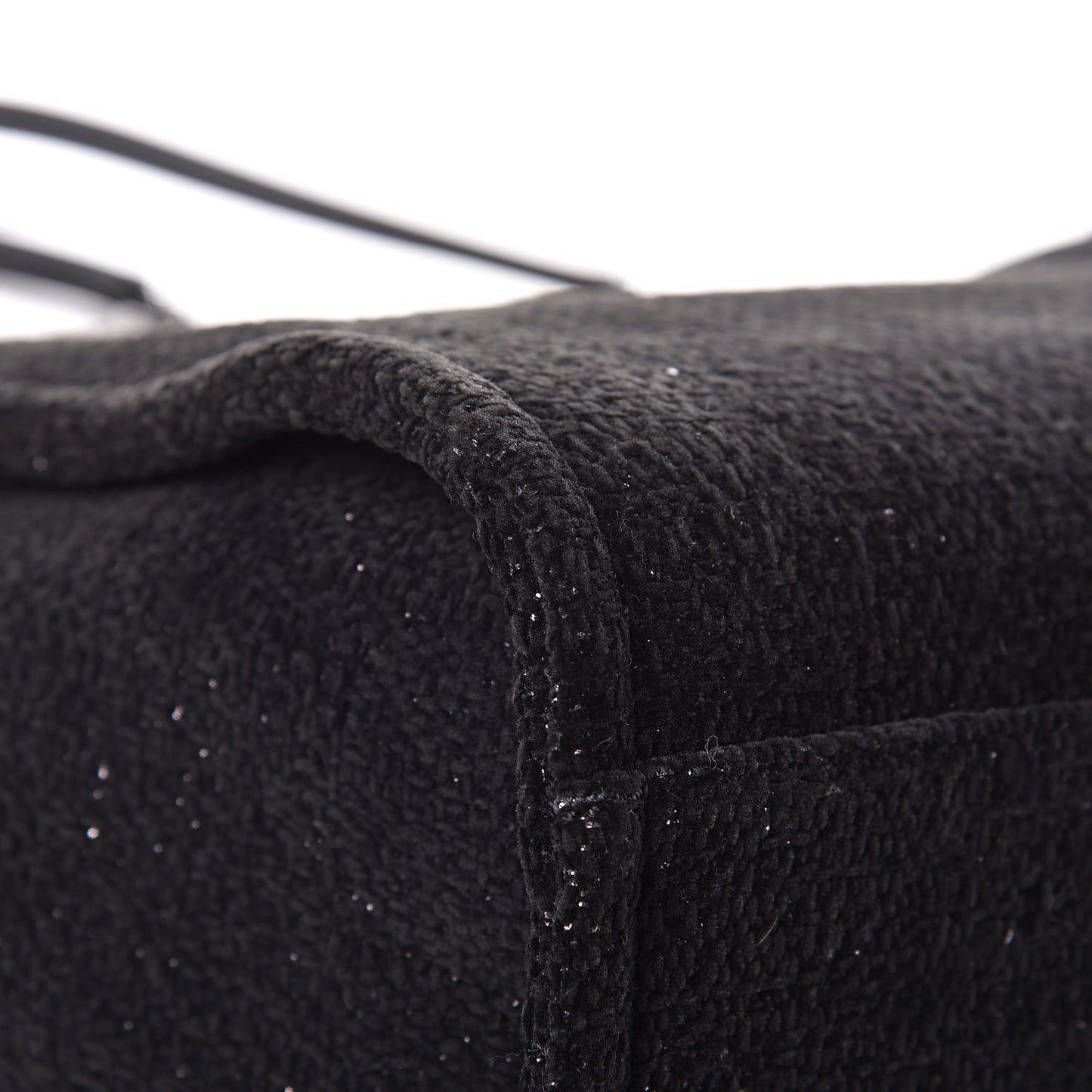 Lurex Boucle Small Deauville Tote Black