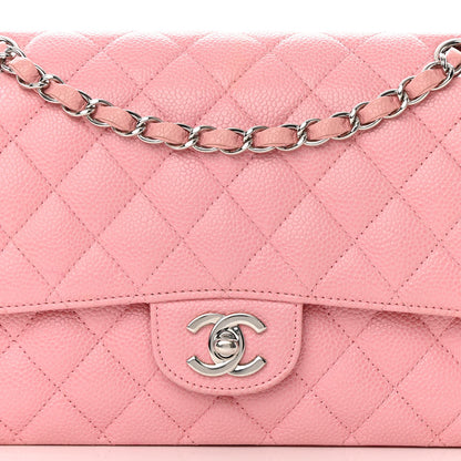 Chanel Caviar Quilted Medium Double Flap Light Pink 8 of 15