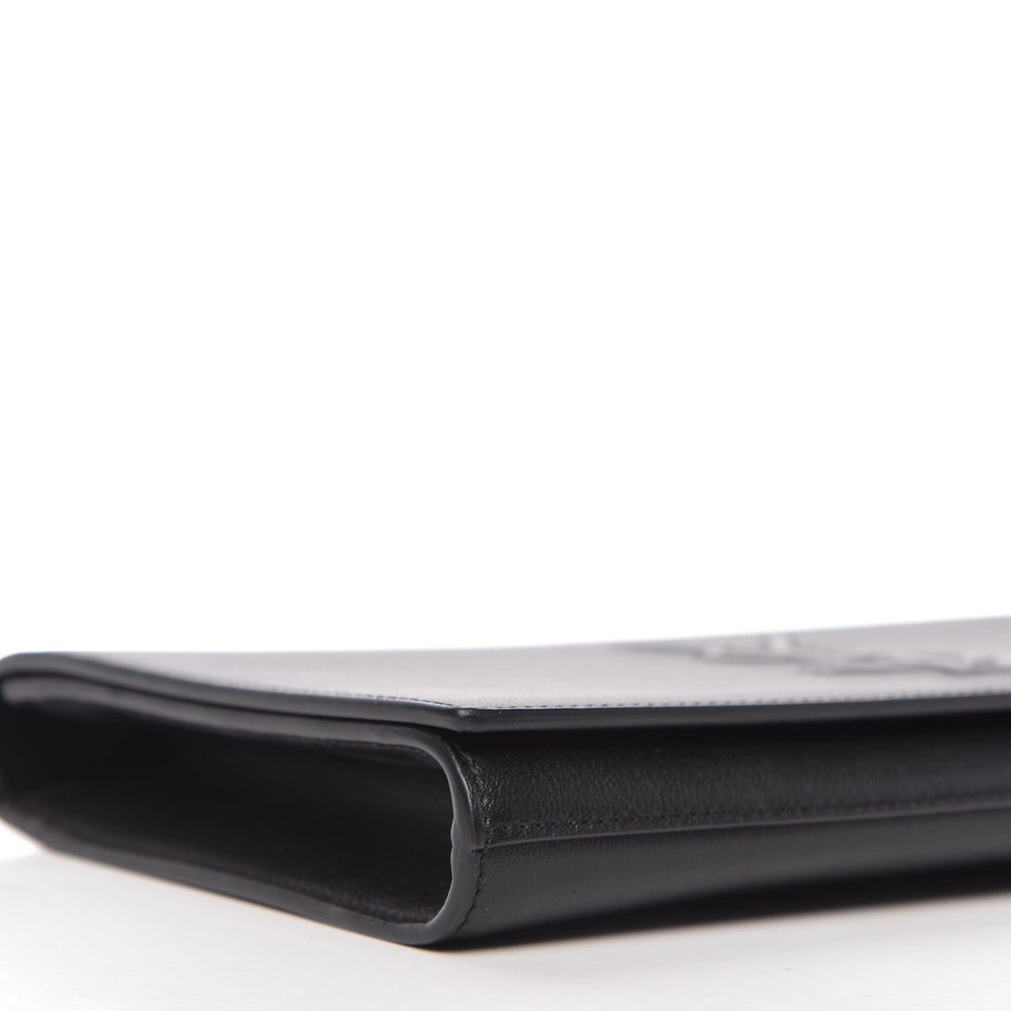 Calfskin Monogram Large Belle De Jour Clutch Black