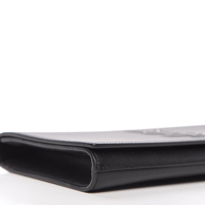 Saint Laurent Calfskin Monogram Large Belle De Jour Clutch Black 6 of 10