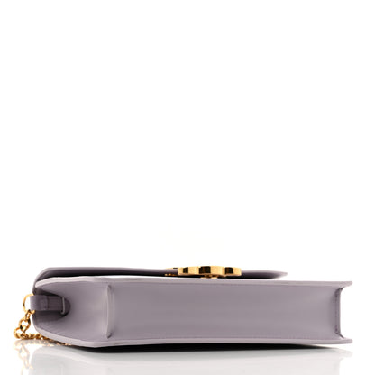 Celine Shiny Calfskin Triomphe Margo Wallet on Chain Light Lavender 4 of 10