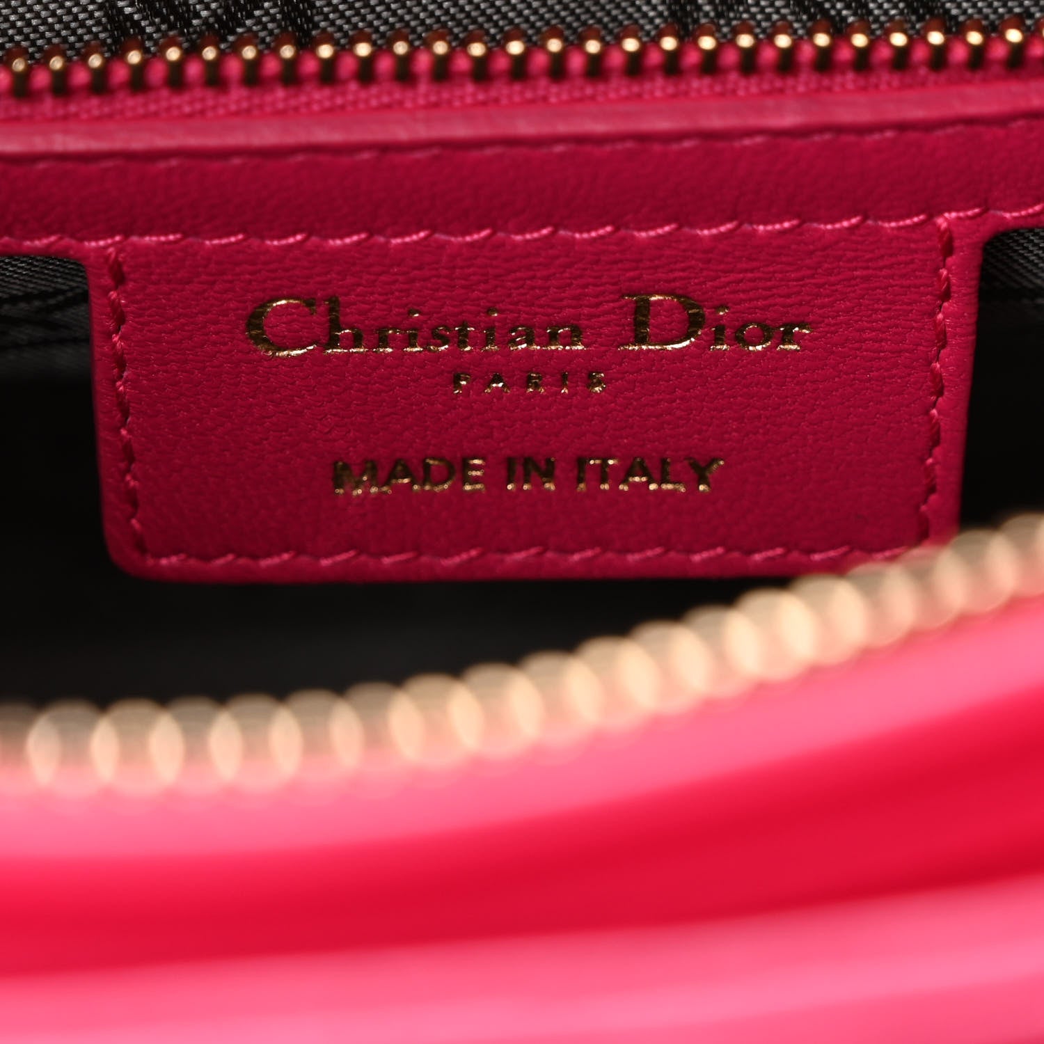 Christian Dior Lambskin Cannage Medium Lady Dior Fuchsia 6 of 10