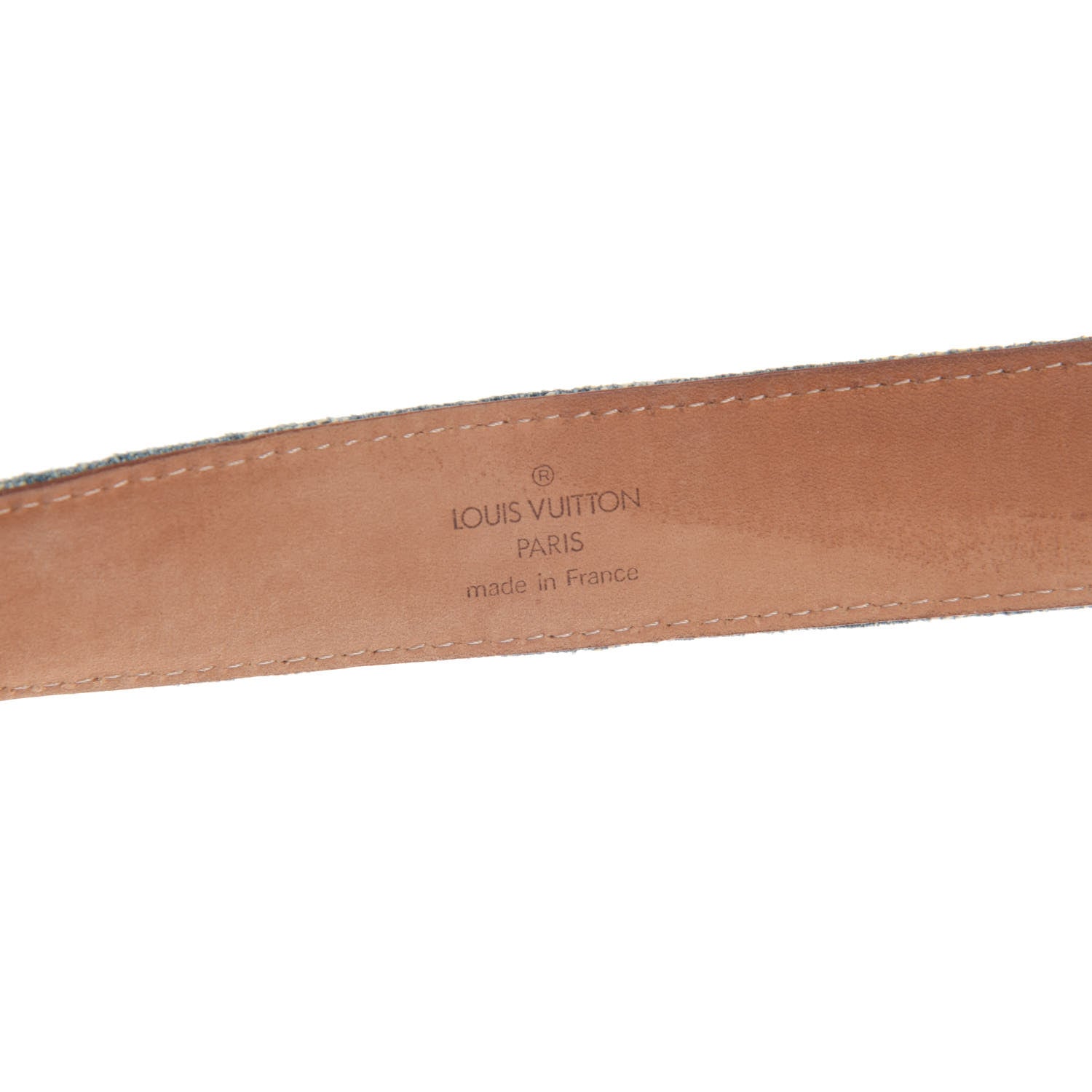 Louis Vuitton Monogram Denim Belt 90 36 Blue 4 of 12
