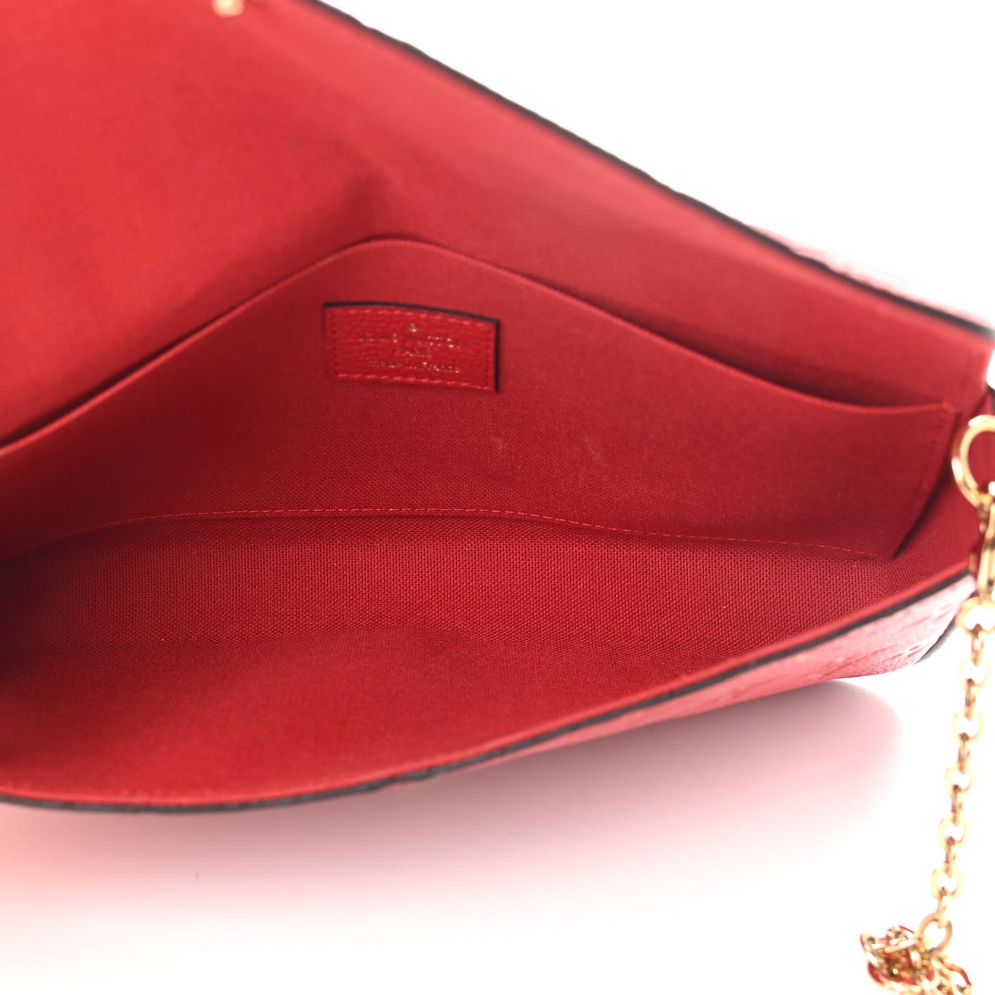 Empreinte Pochette Felicie Chain Wallet Cherry