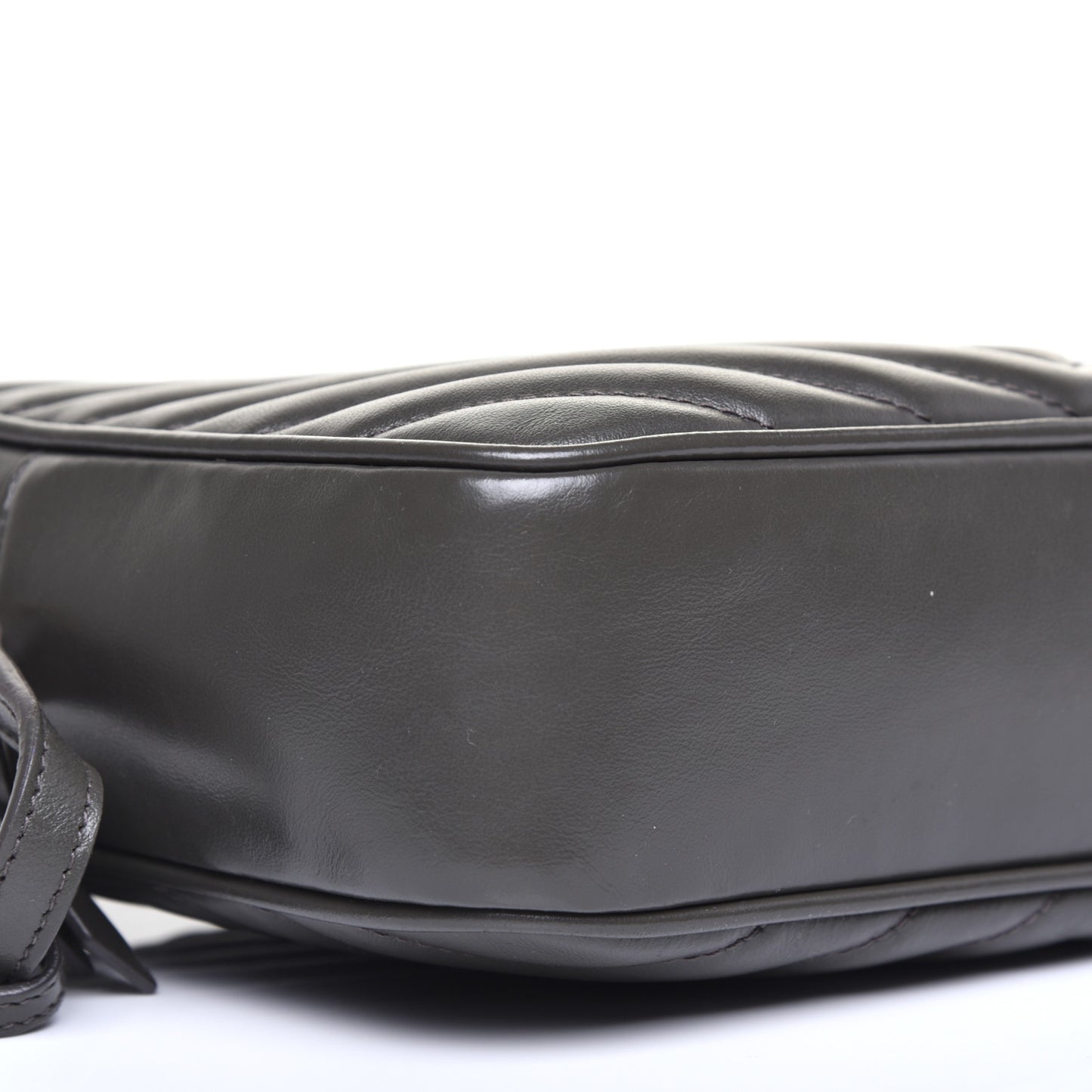 Calfskin Matelasse Monogram Lou Camera Bag Military Olive