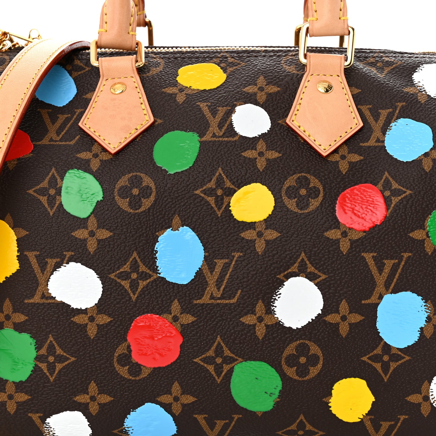 LV X YK Monogram Speedy Bandouliere 25 Multicolor