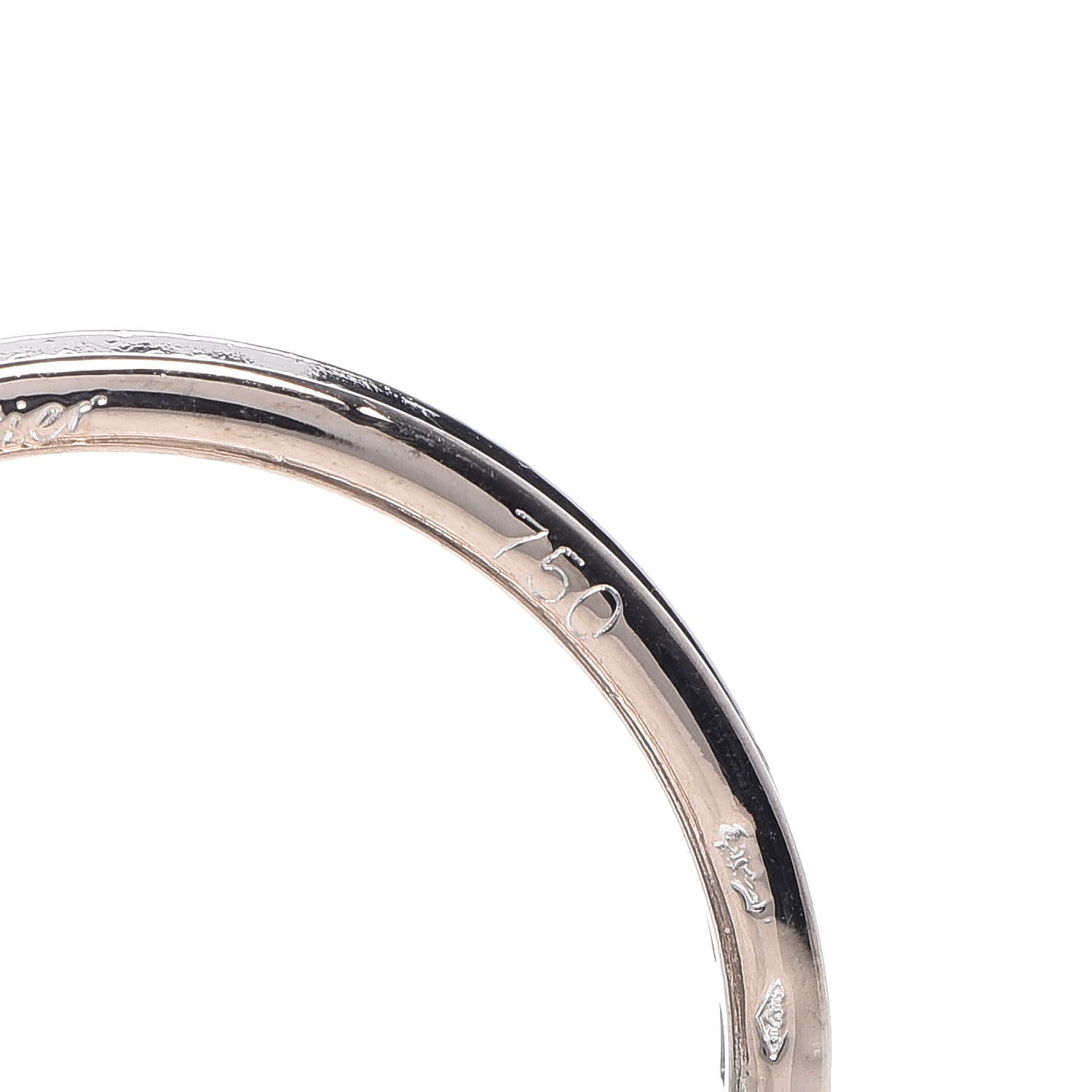 Cartier 18K White Gold Diamond Trinity Ring 53 6.25 5 of 6