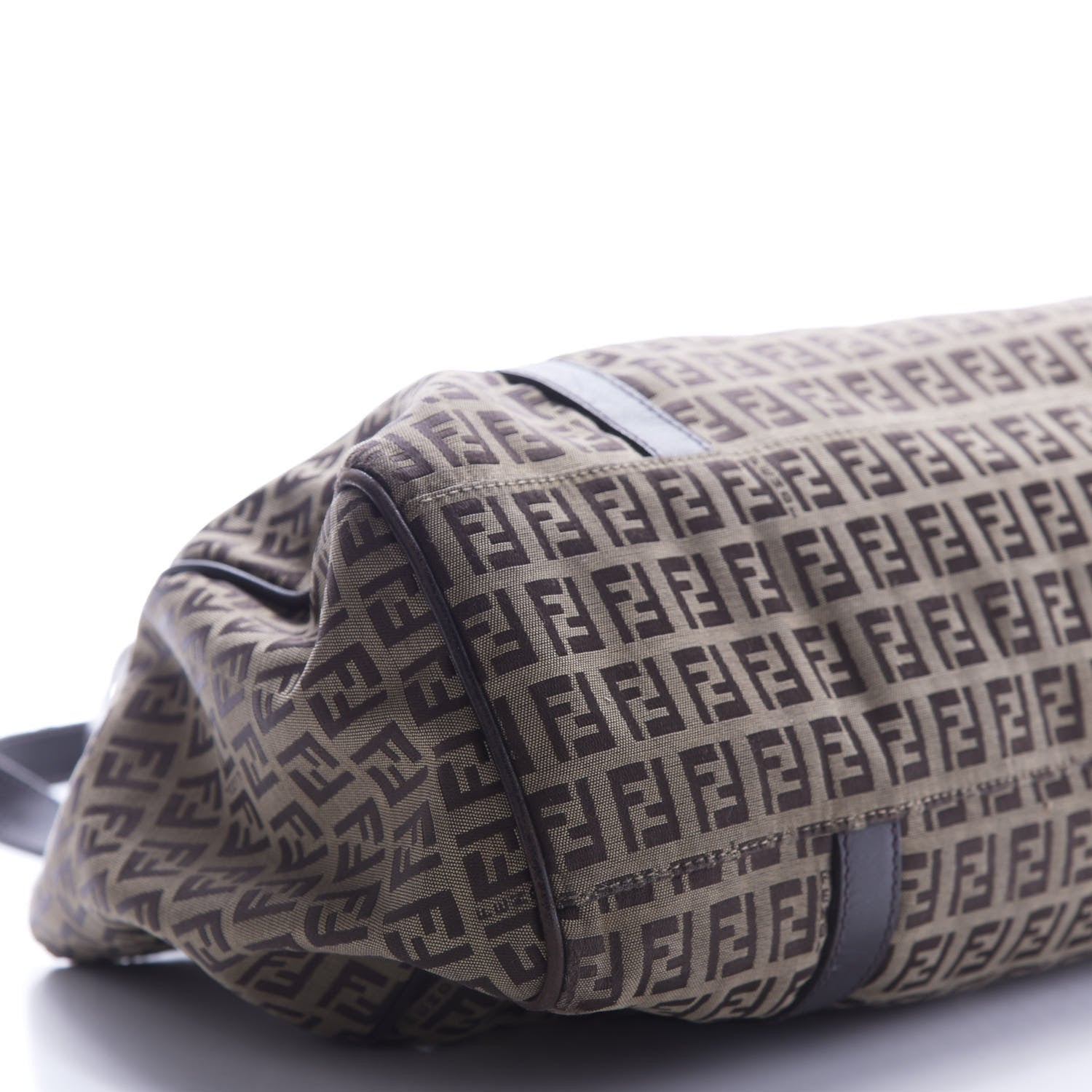 Fendi Zucchino Small Tote Dark Brown 6 of 17
