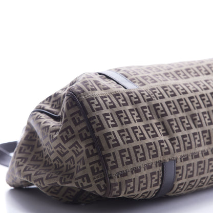Fendi Zucchino Small Tote Dark Brown 6 of 17