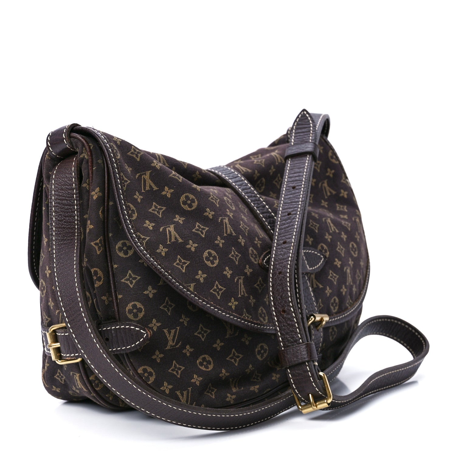 Louis Vuitton Monogram Mini Lin Saumur Ebene 3 of 13