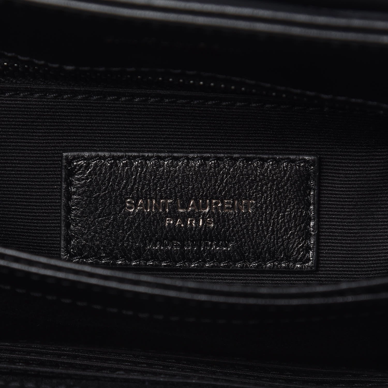 Saint Laurent Calfskin Y Quilted Monogram Toy Loulou Crossbody Bag Black 7 of 14
