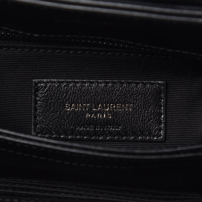 Saint Laurent Calfskin Y Quilted Monogram Toy Loulou Crossbody Bag Black 7 of 14