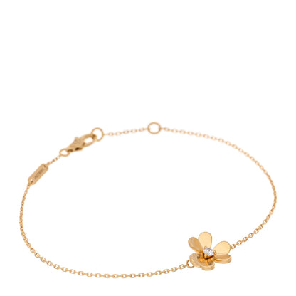 Van Cleef & Arpels 18K Yellow Gold Diamond Mini Frivole Bracelet 1 of 4