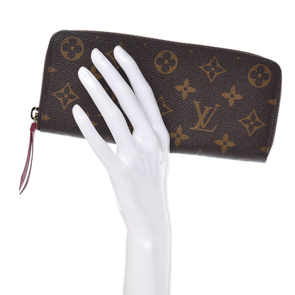 Louis Vuitton Monogram Clemence Wallet Fuchsia 2 of 9