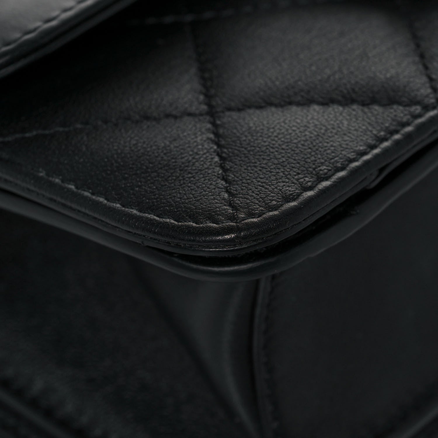 Chanel Calfskin Quilted Small Top Handle Flap Black 7 of 11