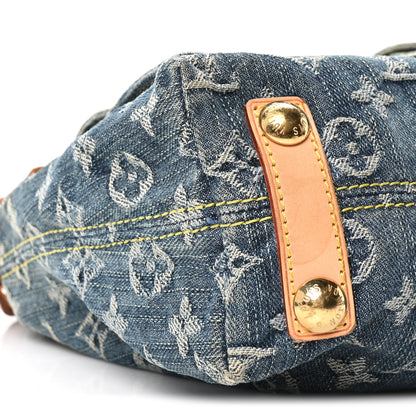 Louis Vuitton Monogram Denim Baggy PM Blue 8 of 10