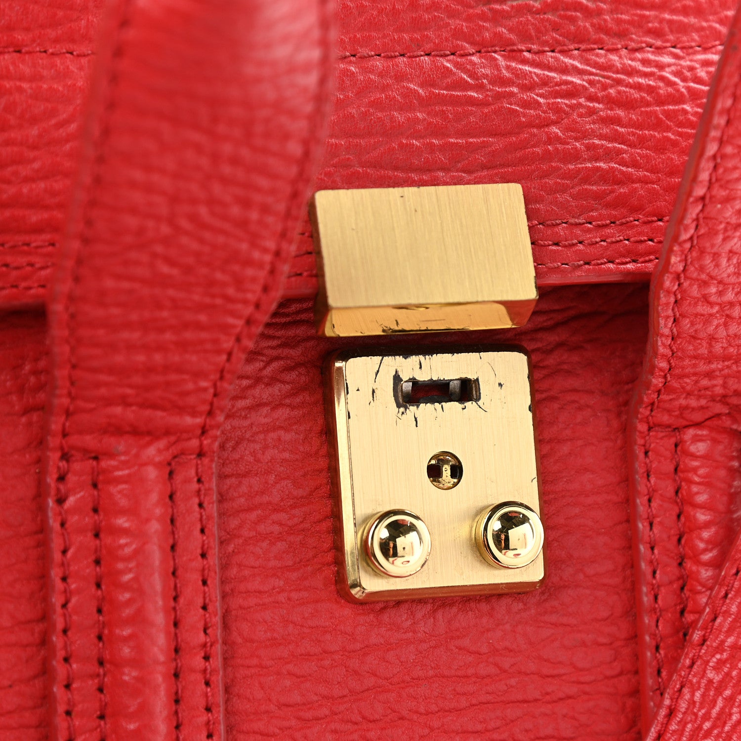 3.1 Phillip Lim Textured Calfskin Mini Pashli Satchel Red 10 of 11