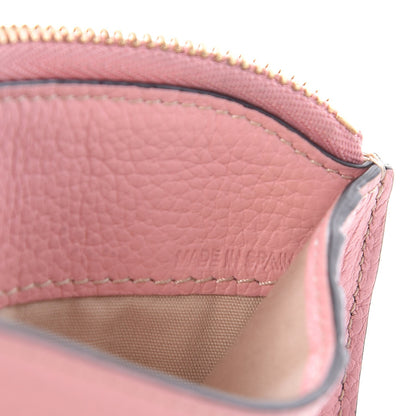 Chloe Calfskin Top Zip Card Case Anemone Pink 7 of 9